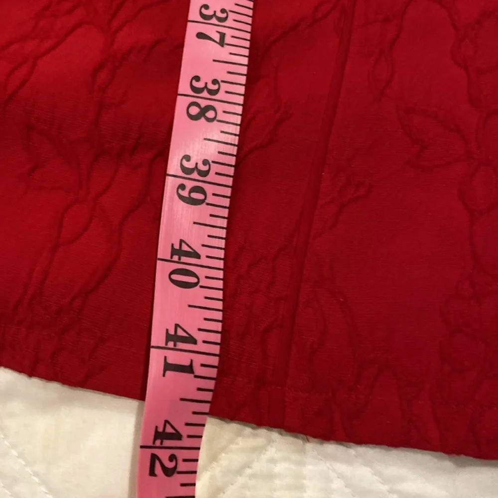 Adrianna Papell red A-line cocktail dress Size 18W fully lined zipper in back - Picture 10 of 12
